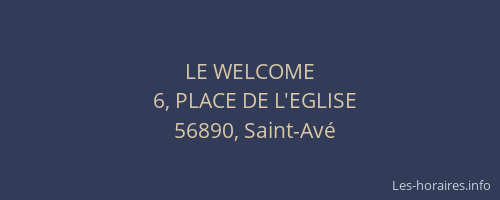 LE WELCOME