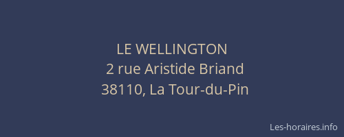 LE WELLINGTON