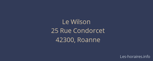 Le Wilson