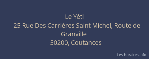 Le Y&eacute;ti