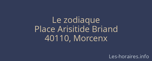 Le zodiaque
