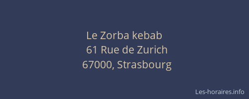 Le Zorba kebab