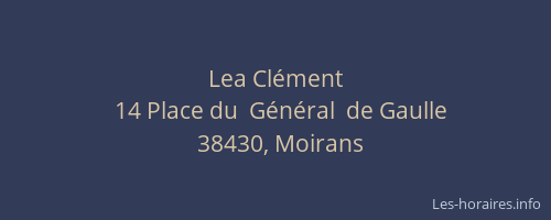 Lea Cl&eacute;ment