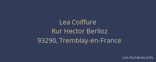 Lea Coiffure