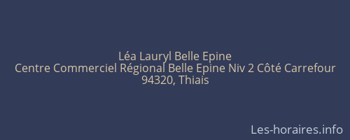 Léa Lauryl Belle Epine