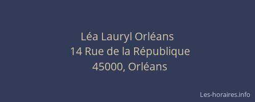 Léa Lauryl Orléans