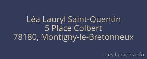 Léa Lauryl Saint-Quentin