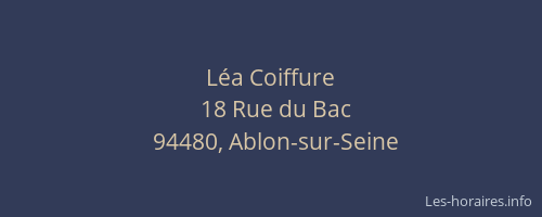 L&eacute;a Coiffure