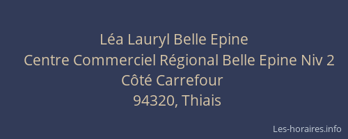Léa Lauryl Belle Epine