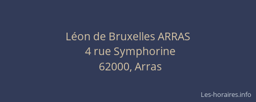 Léon de Bruxelles ARRAS