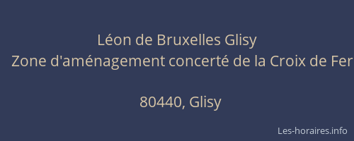 L&eacute;on de Bruxelles Glisy