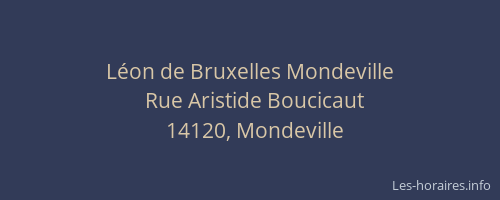 Léon de Bruxelles Mondeville