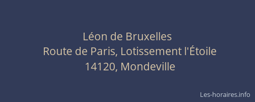 L&eacute;on de Bruxelles