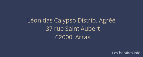 Léonidas Calypso Distrib. Agréé