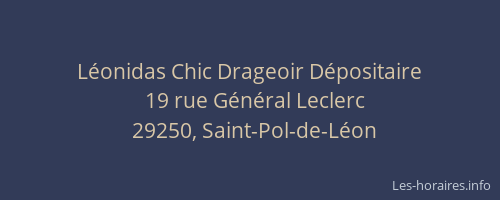 L&eacute;onidas Chic Drageoir D&eacute;positaire