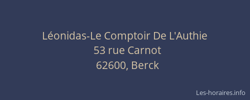 Léonidas-Le Comptoir De L'Authie