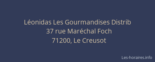L&eacute;onidas Les Gourmandises Distrib