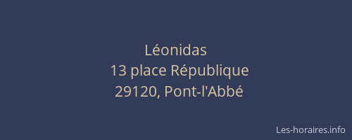 L&eacute;onidas