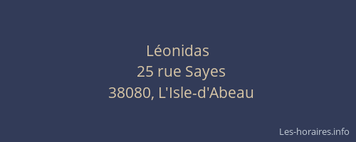 L&eacute;onidas