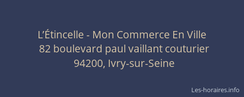 L’Étincelle - Mon Commerce En Ville