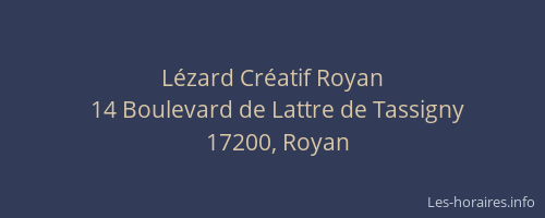 Lézard Créatif Royan