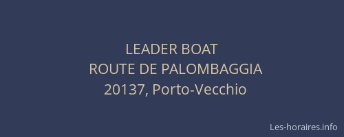 LEADER BOAT