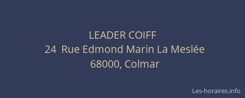 LEADER COIFF