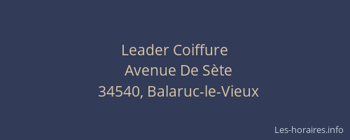 Leader Coiffure