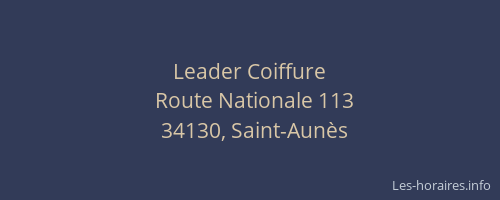Leader Coiffure