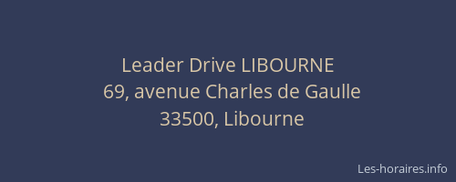 Leader Drive LIBOURNE