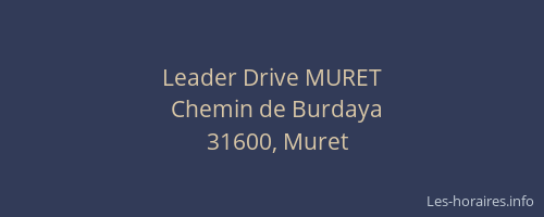 Leader Drive MURET