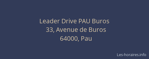 Leader Drive PAU Buros