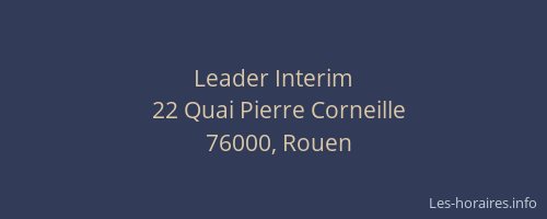 Leader Interim