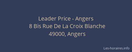 Leader Price - Angers