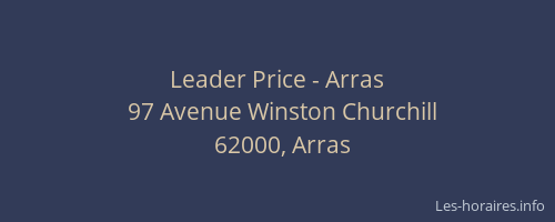 Leader Price - Arras