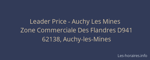 Leader Price - Auchy Les Mines