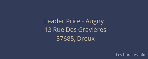 Leader Price - Augny