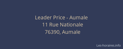 Leader Price - Aumale