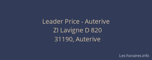 Leader Price - Auterive