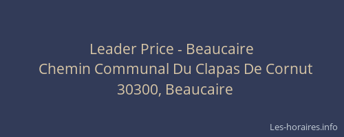 Leader Price - Beaucaire