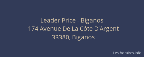 Leader Price - Biganos