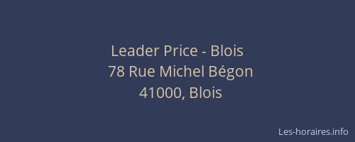 Leader Price - Blois