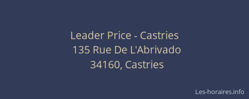 Leader Price - Castries