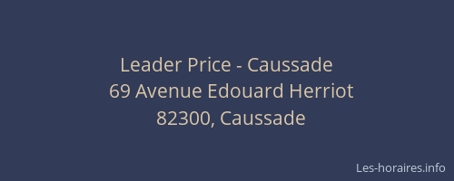 Leader Price - Caussade