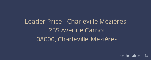 Leader Price - Charleville Mézières