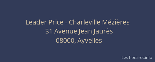 Leader Price - Charleville Mézières