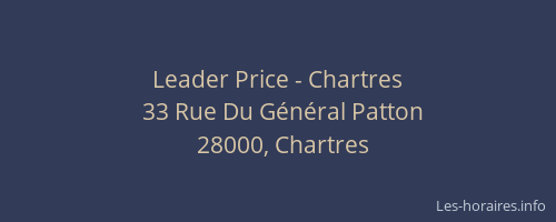 Leader Price - Chartres