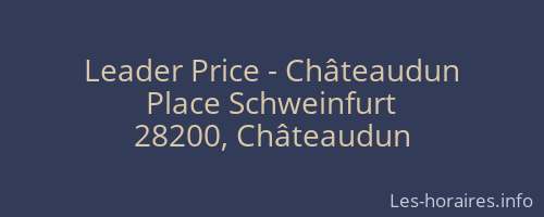 Leader Price - Châteaudun