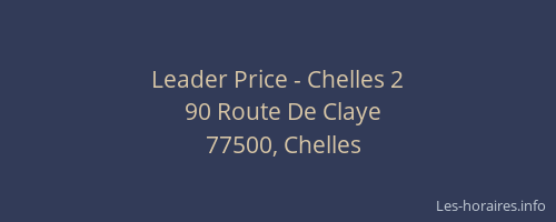 Leader Price - Chelles 2