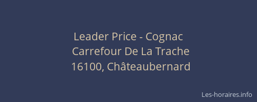 Leader Price - Cognac